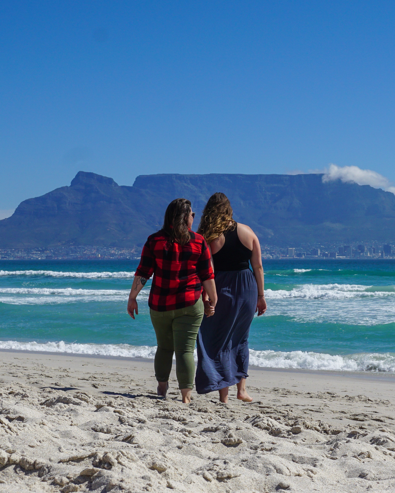 South Africa lesbians on beach in cape town