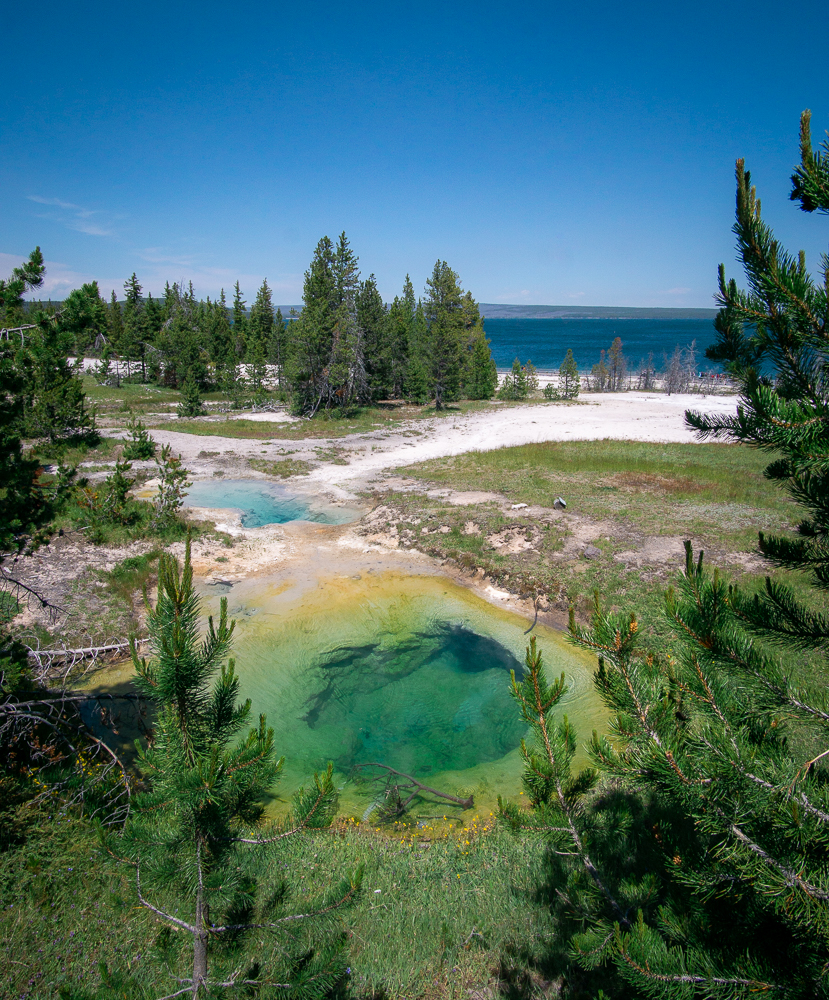 West Thumb Geyser Basin and Hot Springs