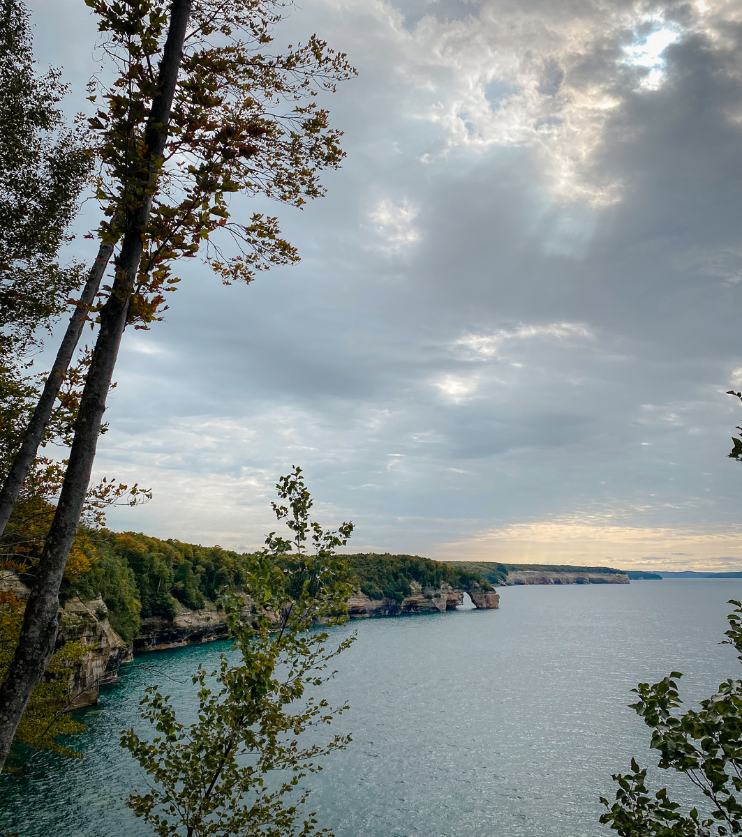 Lake Superior coastline at Pictured Rocks