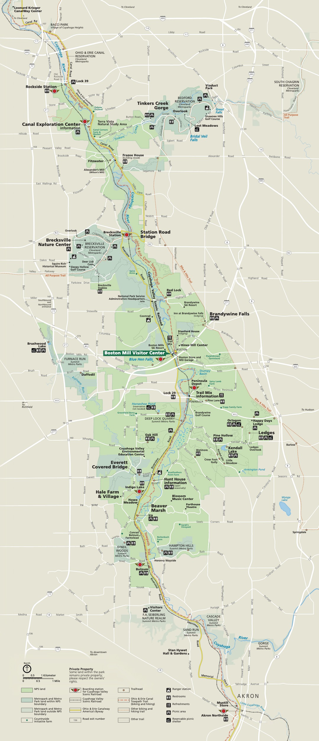 Cuyahoga Valley National Park Map