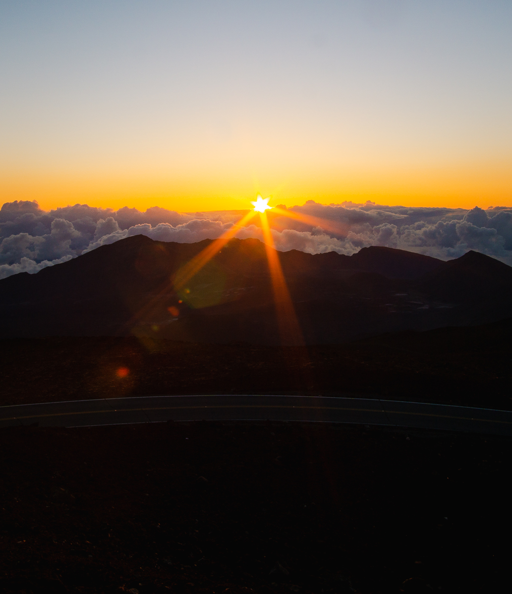 Sunburst Haleakala sunrise