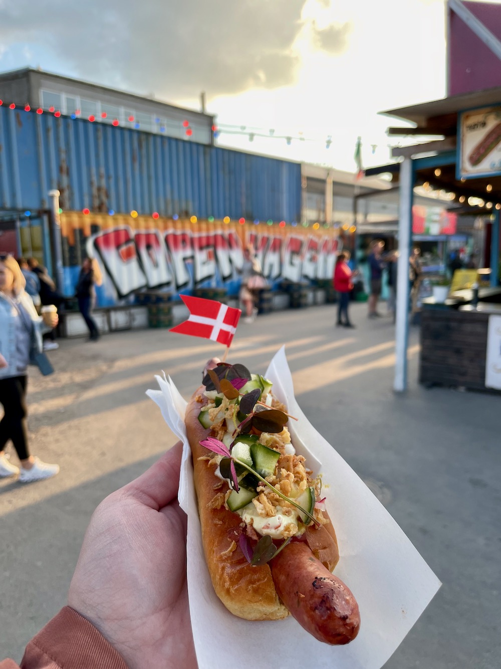 Hot dog at Reffen street food market